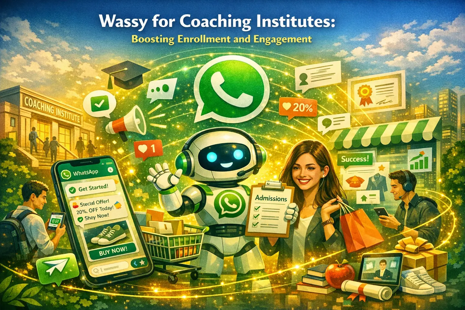 Wassy for Coaching Institutes: Boosting Enrollment and Engagement