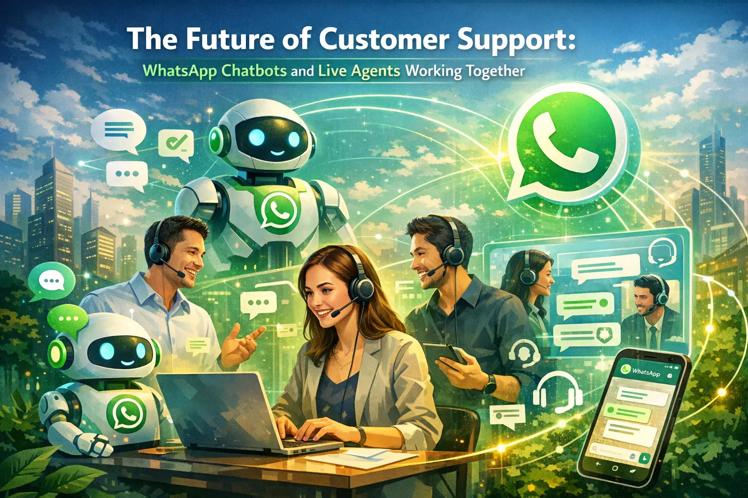 The Future of Customer Support: WhatsApp Chatbots and Live Agents Working Together